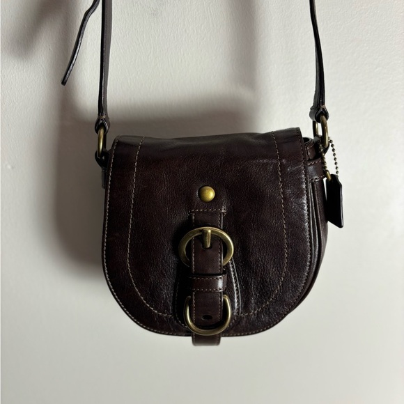COACH Legacy Vintage Leather Garcia Mini Crossbody Saddle Bag - Picture 1 of 12
